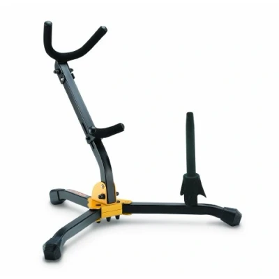 Image of Hercules 532B Floor Stand Collapsible Keep Your Saxo or Tenor Sax with S. Alto/Tenor/Clarinet For Safety