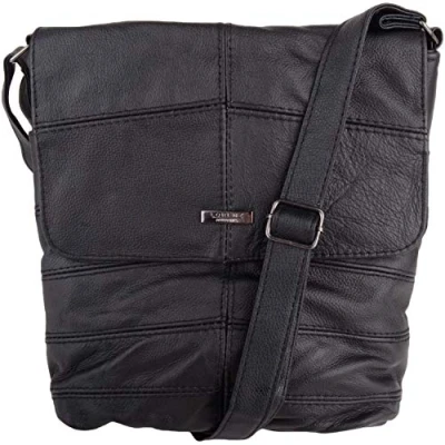 Image of Lorenz Leather Brown Cross Body Bag Handbag Large 3812