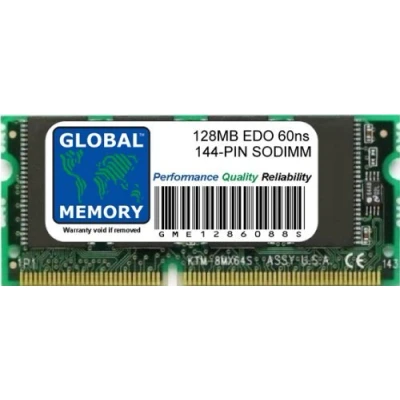 Image of 128MB 60ns 144 PIN EDO SODIMM MEMORY RAM FOR LAPTOPS/NOTEBOOKS