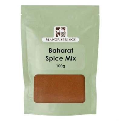 Image of Baharat Spice Mix 100g Authentic Middle Eastern Seasoning Blend, Ideal for Meat, Vegetables &amp; Rice by Manor Springs