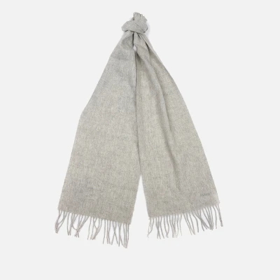 Image of Barbour Women&#039;s Lambswool Woven Scarf Light Grey