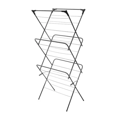 Image of Savealot 3 Tier Airer Clothes Rack,Drying, Space Saving, Foldable Indoor and Outdoor, Sturdy Non Slip Feet Standing Laundry Dryer Rack