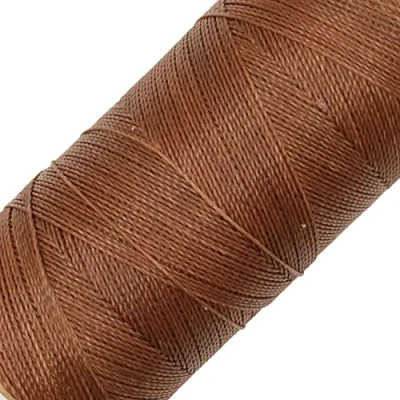 Image of LINHASITA Waxed Thread 100gr / 360 Metres 0.5 mm Thick Polyester Macrame 30 Colours Chocolate Brown