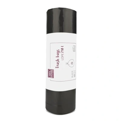 Image of D.RECT Black Bin Bags 240L Liners 10 Pieces Rubbish Bag Perfect for Everyday Use, Household, Office, Kitchen &amp; Caterers