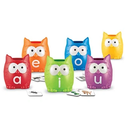 Image of Learning Resources Vowel Owls Sorting Set
