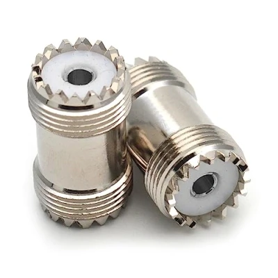 Image of 2pcs UHF Female To SL16 SO239 PL 259 Coaxial Adapter Connector