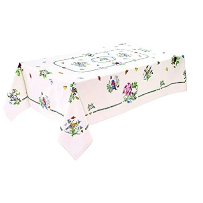 Image of Avanti Linens 60&quot; x 120&quot; Tablecloth, Nature Inspired Home Décor (Botanic Birds Collection)