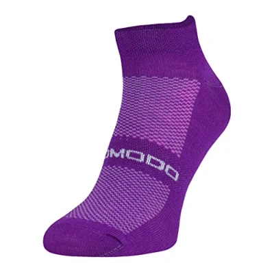 Image of COMODO Merino Wool Running Socks Lightweight Cushioned Ankle Sport for Men &amp; Women (6 8, Fuchsia)