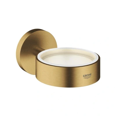 Image of Grohe Essentials Glass/Soap Dish Holder Brushed Cool Sunrise (40369GN1)