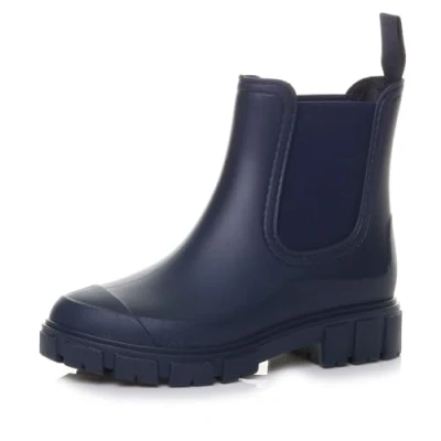 Image of AJVANI Womens ladies wellingtons wellies waterproof chelsea ankle boots size 5 38