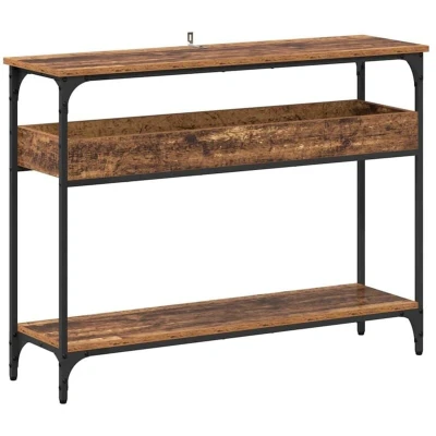 Image of vidaXL Console Table Old wood 100 x 29 75 cm Engineered