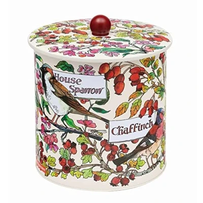 Image of Elite Gift Boxes Emma Bridgewater Birds in Hedgerow Biscuit Barrel 170 (d) x 173mm