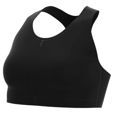 Image of NIKE Performance Swoosh WOMEN&#039;S Mediumsupport Padded Zipfront sports BRA Medium support bra, Women&#039;s, Size: XS, Black/white
