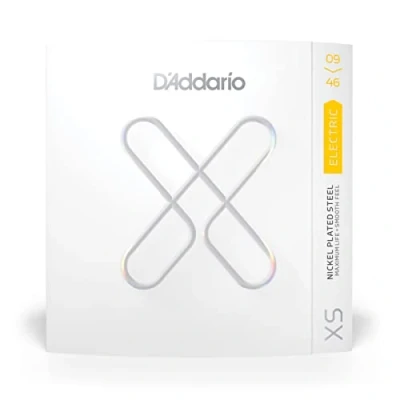 Image of D&#039;Addario Guitar Strings XS Nickel Coated Electric XSE0946 Greater Break Strength with Tuning Stability For 6 String Guitars 09 46 Super Light Top/Regular Bottom