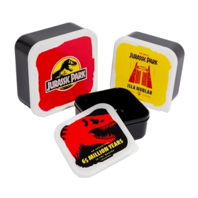 Image of TruffleShuffle Jurassic Park Set Of Three Snack Boxes