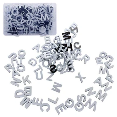 Image of Doolland Fridge Magnetic Letters,124Pcs Fun Alphabet Kit Refrigerator Magnets Educational Tools for Preschool Learning,Spelling Gift Set with Carry Box (White)