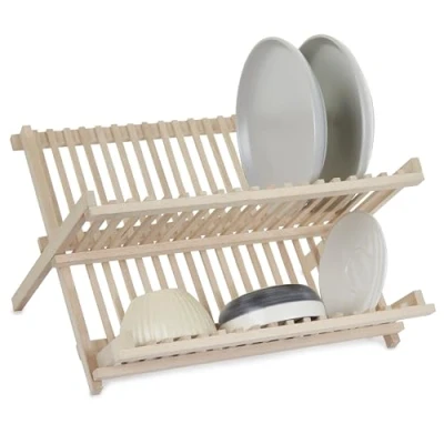 Image of APOLLO 1684 Wooden dish drainer, Wood, 40x34x4