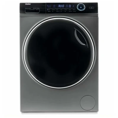 Image of Haier HW100 B14979S Freestanding Washing Machine, 10kg Load, 1400RPM, Graphite