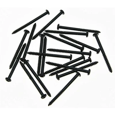 Image of KAISH 20x Bass Pickup Mounting Screws for Precision P or J P90 Pickups Black