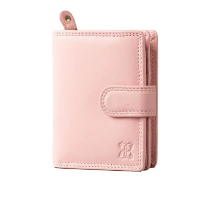 Image of Lakeland Leather Ladies Small Tab Purse in Pink