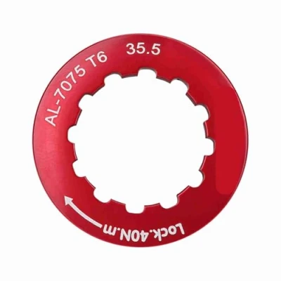Image of Cassette Lockring Alloy Anodized Lock Ring for 7 11 Speed Mountain Bike (Red)