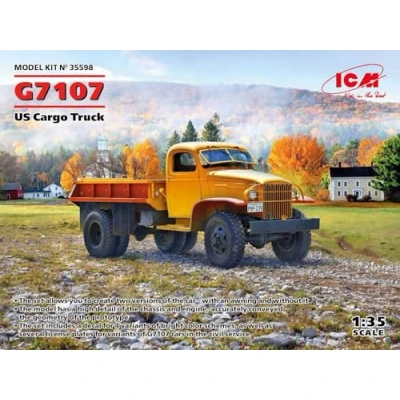 Image of ICM ICM35598 1:35 G7107, US Cargo Truck Scale Model Kit, Pink