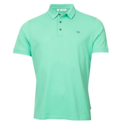 Image of Calvin Klein Mens Campus Sport Polo Shirt Mint XL