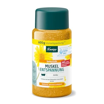 Image of Kneipp Bath Crystals Muscle Relaxation Storage Pack with Natural Deep Salt from Luisenhall Saline &amp; Extract of Arnica Essential Oils Cabreuva, Rosemary Pinus Species 600 g
