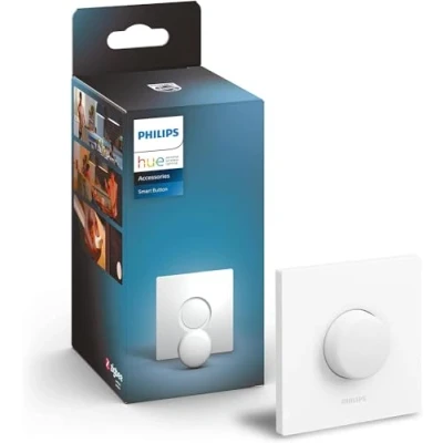 Image of Philips Hue Smart Button Lighting Accessory. Wireless Control of Home Lights, Livingroom, Bedroom.