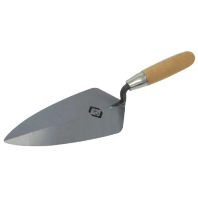 Image of C.K Brick Trowel Broad Heel Carbon Steel Wood Grip 250mm