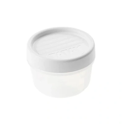Image of TATAY Food Storage, Airtight, 0.2L of Capacity, Screw Lid, BPA free, Suitable Microwave and Dishwasher, White. Measures: 8,5 x 6 cm