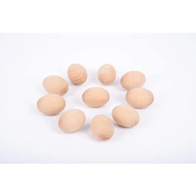Image of TickiT 73879 Natural Beechwood Eggs