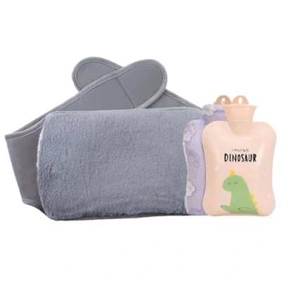 Image of Hot Water Bottle,Warmer Bag with Soft Plush Hands Waist Warmer Cover Cute Rubber Cold Therapy Back Neck Shoulders and Pouch for Arthritis Pain Relief,Great Gift Women