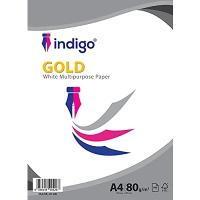 Image of Indigo® A4 White Multipurpose Copier 80gsm Paper 100 Sheets Pack