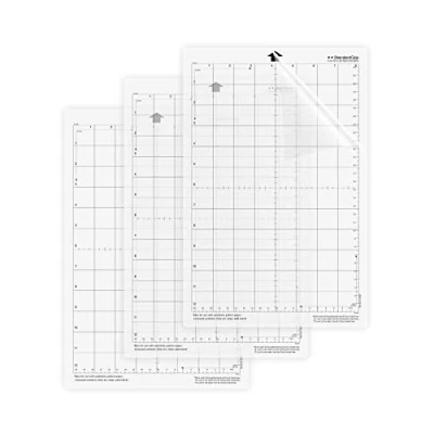 Image of 3Pcs Standardgrip Silhouette Cutting Mat, 8 x 12 inch Cameo Mat Self Healing for Craft Sewing Scrapbooking Non Slip Durable Plotter