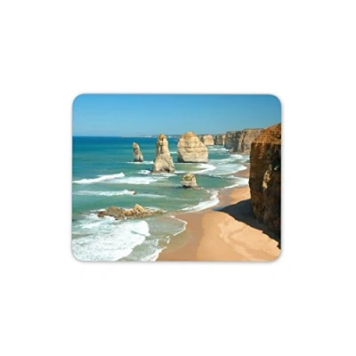 Image of Twelve Apostles Australia Mouse Mat Pad Beach Rocks Gift PC Computer #8239
