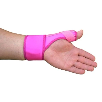 Image of LTG PRO® Neoprene Thumb Support Splint CMC Spica Brace Wrist Hand Strain Sprains (Pink)