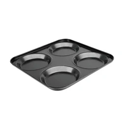 Image of Vogue Carbon Steel Non Stick Yorkshire Pudding Tray 4 Cup