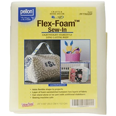 Image of Pellon Flex Foam Sew in Stabilizer 20 inch x 60 inch, Other, Multicoloured, 25.4x34.29x5.08 cm