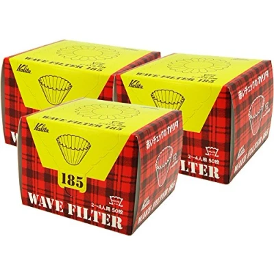 Image of Kalita New Wave Filter 185 White[Dripper 185/For 2 4 Persons] 50 3 Boxes