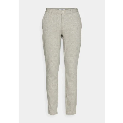 Image of Only &amp; Sons Onsmark TAP Check PANT Trousers, Men&#039;s, Size: 28x30, Chinchilla