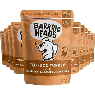Image of Barking Heads Top Dog Turkey 300g x 10