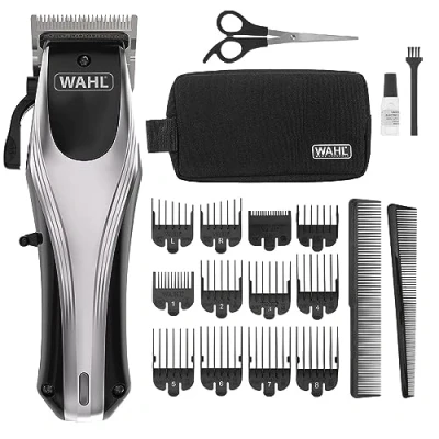 Image of Wahl Rapid Clip Hair Clipper, Gift for Him, Clippers Men, Rechargeable Clippers, Lithium Ion Men&#039;s Head Shaver, Cordless Home Haircutting Kit