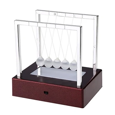 Image of Fdit Newton&#039;S Cradle Balance Steel Balls Physics Science Home Office Desk Ornaments Decoration Birthday Gift Toy (Coloful)