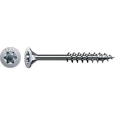 Image of SPAX Universal Screw, 5.0 x 30 mm, Pack of 200, T Star Plus, Countersunk Head, Partially Threaded, 4CUT, Wirox A3J, 0191010500303