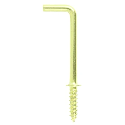 Image of TIMCO 25SQBP Cup Hooks Square Electro Brass 25mm, Yellow