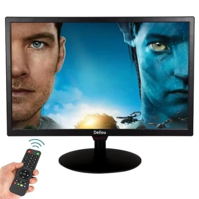 Image of Eoulyee 24 inch Monitoring LCD Display Security Camera Monitor Multifunction Interface HDMI, AV, BNC, VGA, USB, PC Input CCTV Computer Built in Speaker 1920x1080 Full HD