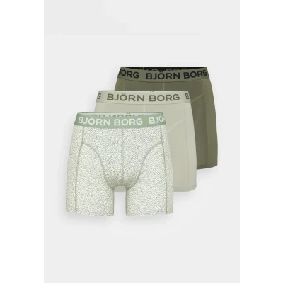 Image of Bjorn Borg Boxers 3Pack Stretch Green Dark size M