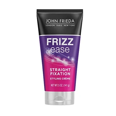 Image of John Frieda Frizz Ease Straight Fixation Styling Creme, 5 Ounce (Pack of 3)