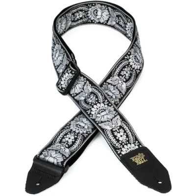 Image of Ernie Ball Silver Orleans Jacquard Guitar Strap